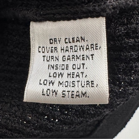 St. John Caviar Black Textured Knit Swing Jacket Office Holiday Party Size 6 - Picture 8 of 8